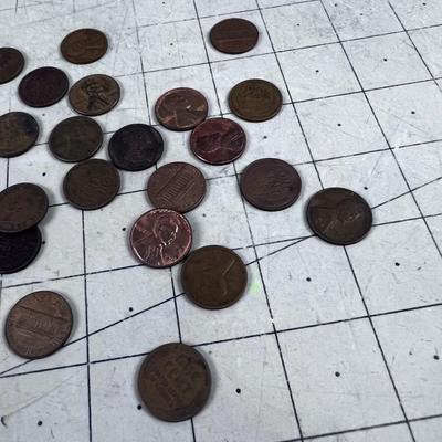 Mixed Wheat & Lincoln Head Cents 