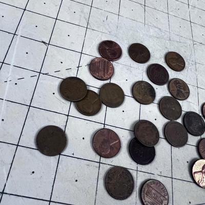 Mixed Wheat & Lincoln Head Cents 