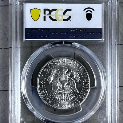 1964 Fifty Cent Piece 90% Silver PCGS AU55 Grading 