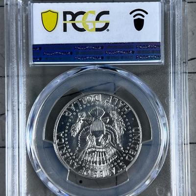 1964 D Fifty Dent Piece 90% Silver PCGS MS62 Grading 