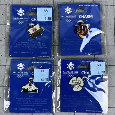 OLYMPIC Memorabilia from 2002 Olympics Lot of 4 Charms 