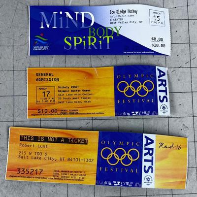 REAL Ticket Stubs from the Olympics 2002 