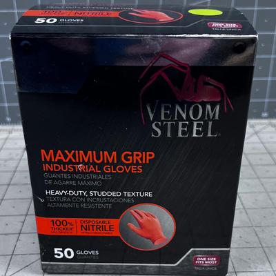 Denim Steel Orange Nitrile GLOVES 