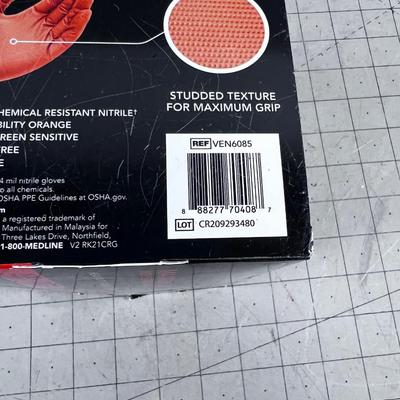 Denim Steel Orange Nitrile GLOVES 