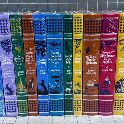 17 Book Series of Your Adult, Finely Bound, Silver Edges, Leather! New Sealed