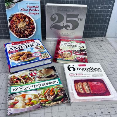(6) Cook Books, Various Kinds
