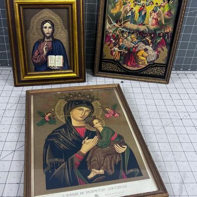 3 Religious Picture of SAINTS 