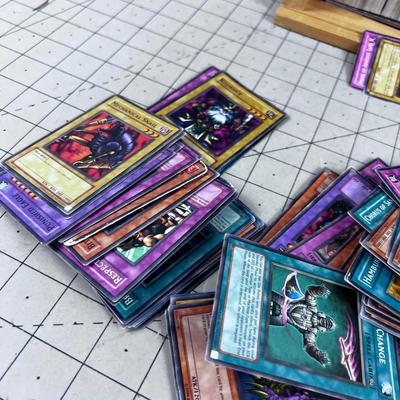 Large Collection of Yu-Gi-Oh CARDS    Early ones, a wooden crate! 