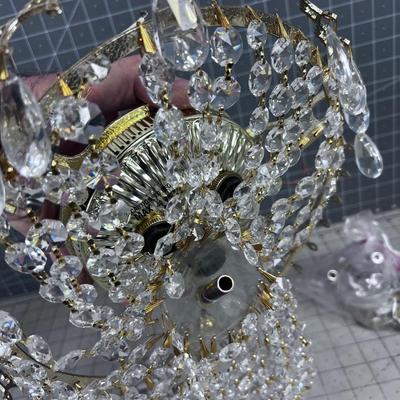 CRYSTAL Chandelier FLUSH Mount SCHONBEK 