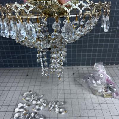 CRYSTAL Chandelier FLUSH Mount SCHONBEK 