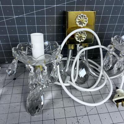 (2) Wall Sconce NIFTY! Made in Czechoslovakian