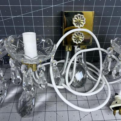 (2) Wall Sconce NIFTY! Made in Czechoslovakian