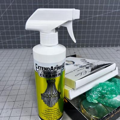 Extra Dangles and Parts Also includes Chandelier CLEANER TOO 