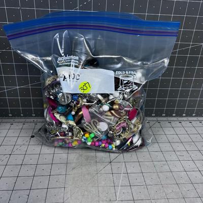 1- Gallon of Costume Jewelry; Great for Upcycle, Craft, Flip of WEAR! 