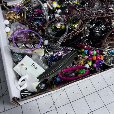 1- Gallon of Costume Jewelry; Great for Upcycle, Craft, Flip of WEAR! 