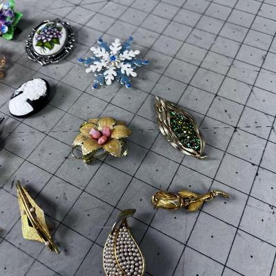 Big Collection of VINTAGE Pins & Brooches