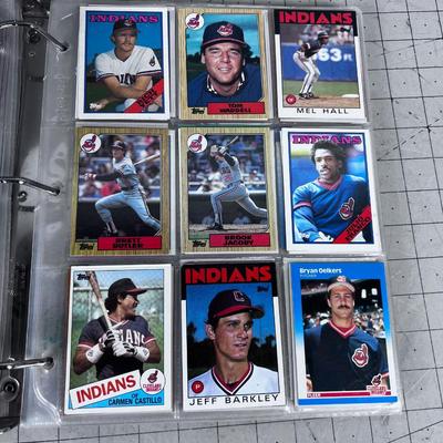Binder of Baseball CARDS From the 1980's 