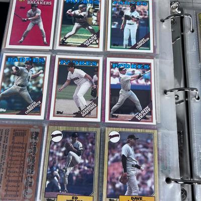 Binder of Baseball CARDS From the 1980's 
