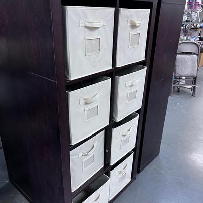 Cubby Shelving with Cloth Bins