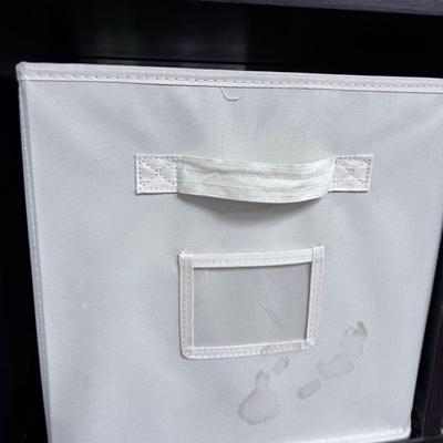 Cubby Shelving with Cloth Bins
