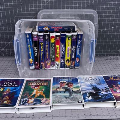 Mostly VHS DISNEY, Black Diamond Movies included!