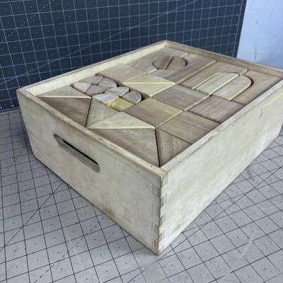 Block Set in a WOOD Crate! 