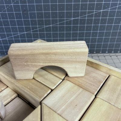 Block Set in a WOOD Crate! 