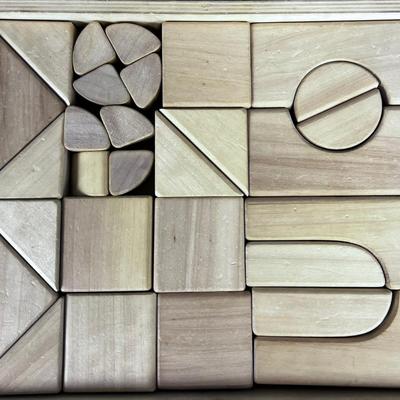 Block Set in a WOOD Crate! 
