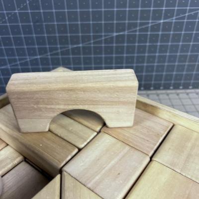 Block Set in a WOOD Crate! 
