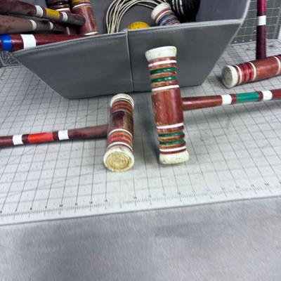Croquet set, OH DANG!  this is fun stuff!!! 