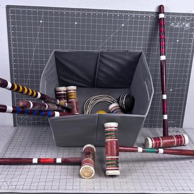 Croquet set, OH DANG!  this is fun stuff!!! 