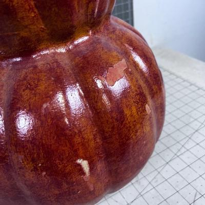 Awesome Terracotta Jack-O-Lantern Double Stack