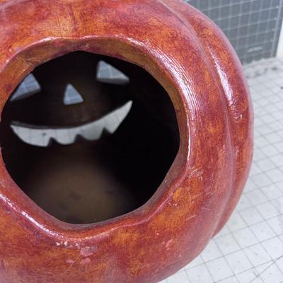 Awesome Terracotta Jack-O-Lantern Double Stack