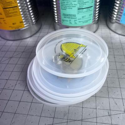 (6) No. 10 Can FOOD STORAGE Oats, Bean, Spaghetti , Flour