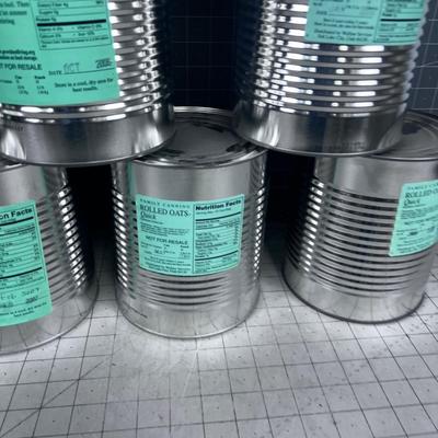 (9) No. 10 Cans of ROLLED OATS! 
