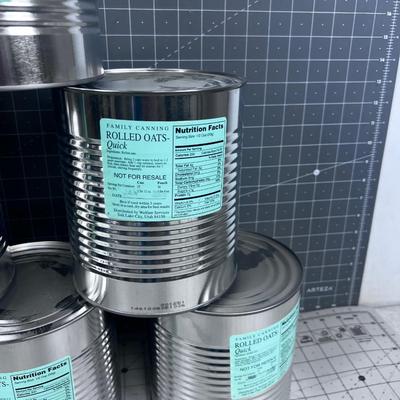 (9) No. 10 Cans of ROLLED OATS! 