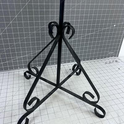 Black Wrought Iron Plant Stand. 