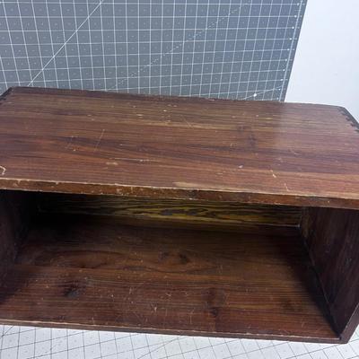 Dove Tailed Walnut Wood Crate
