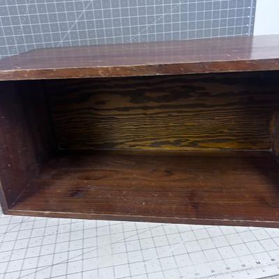 Dove Tailed Walnut Wood Crate
