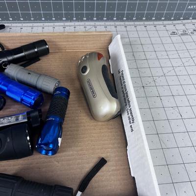 Large lot of Flashlights