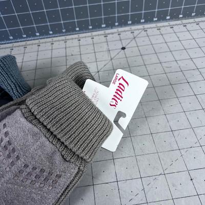 Ladies Gloves KNIT and Leather