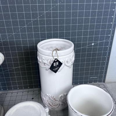 White Ceramic Items New Mixed Lot