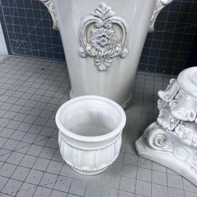 White Ceramic Items New Mixed Lot