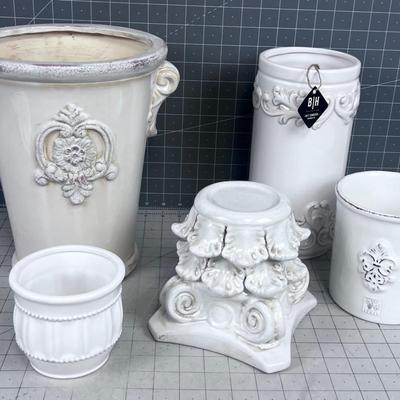 White Ceramic Items New Mixed Lot