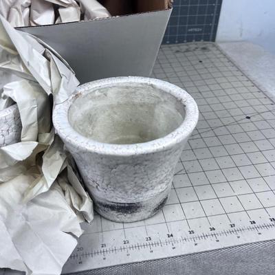7- Terracotta Planters 5" tall
