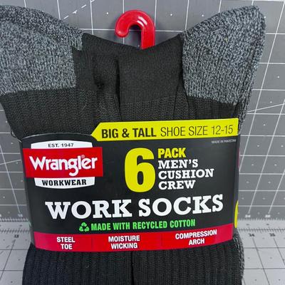 NEW 6 Pack of Wrangler Socks 