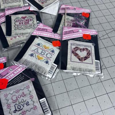 Large lot of Cross Stitch Samplers 