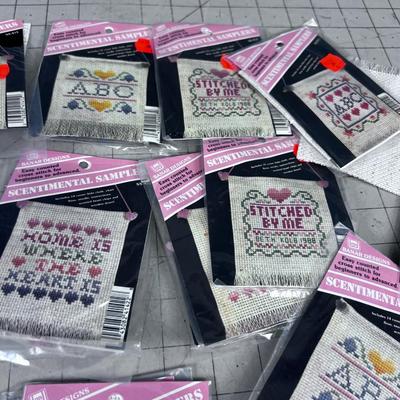 Large lot of Cross Stitch Samplers 