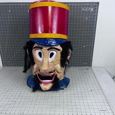  Paper Mache' Solider HEAD (like maybe from the Nutcracker) 