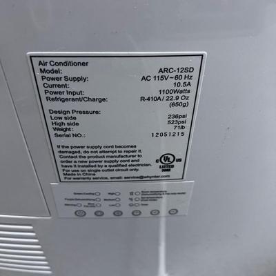WHYNTER Model ARC - 12SD Air Conditioner 